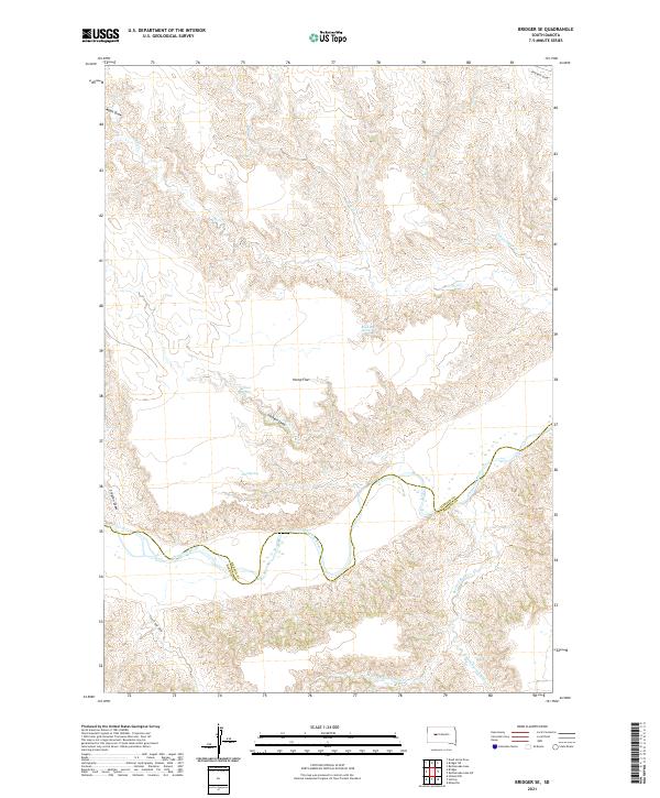 Bridger SE topographic map thumbnail