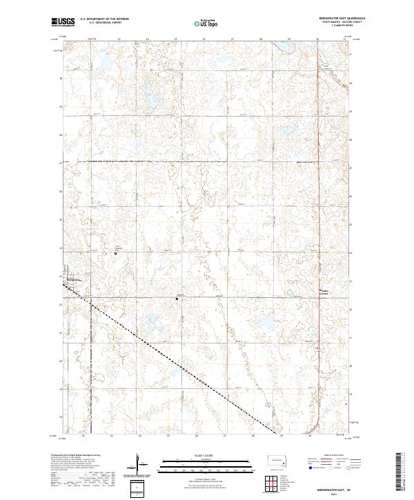 Bridgewater East topographic map thumbnail