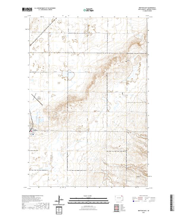 Britton East topographic map thumbnail