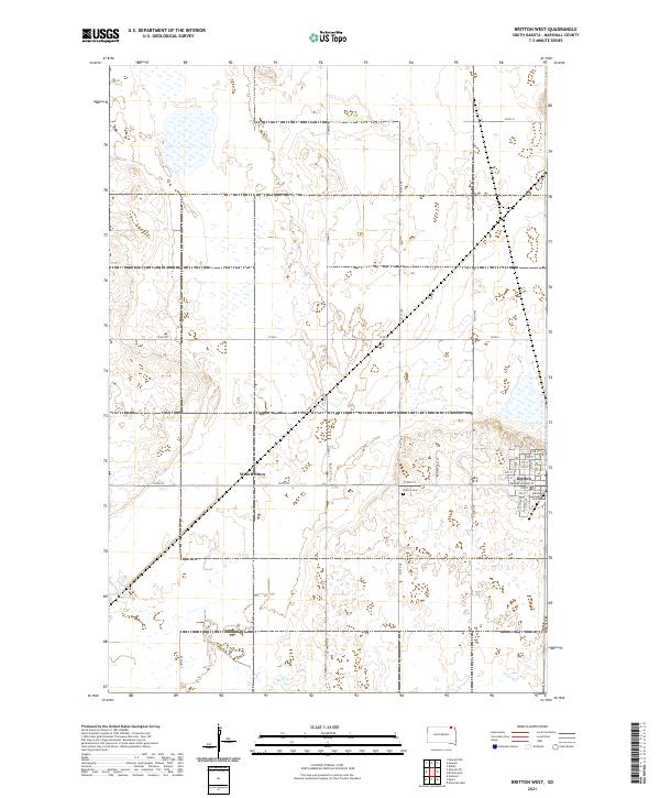 Britton West topographic map thumbnail