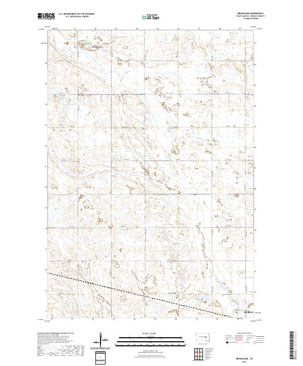 Broadland topographic map thumbnail