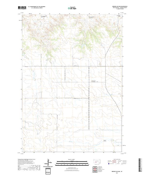 Broken Leg Dam topographic map thumbnail