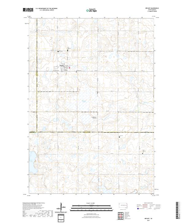 Bryant topographic map thumbnail