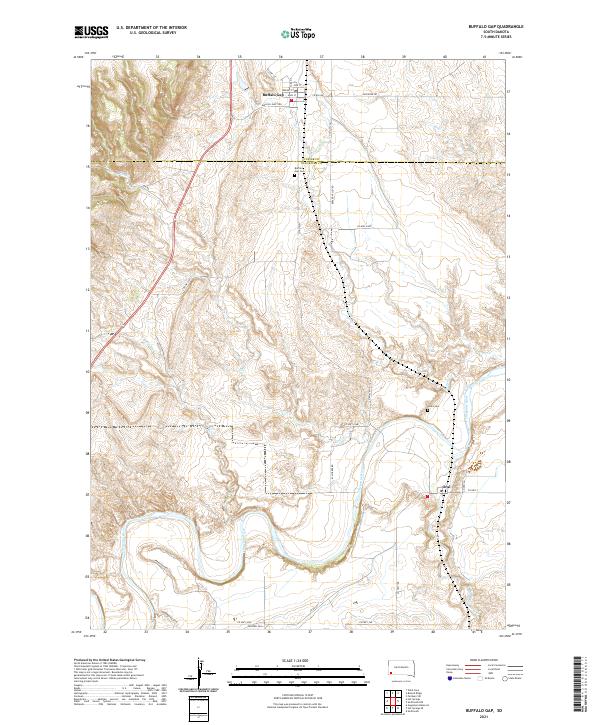 Buffalo Gap topographic map thumbnail