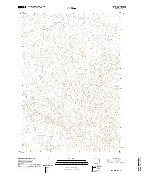 Bull Run Creek topographic map thumbnail