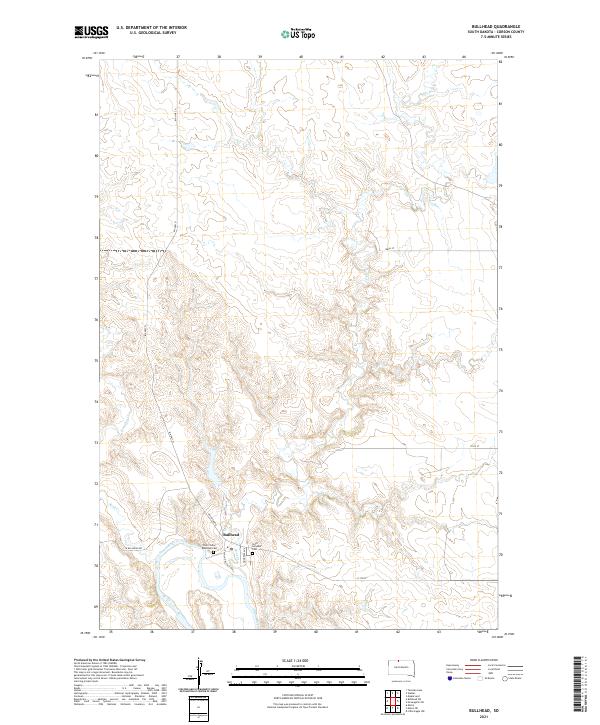Bullhead topographic map thumbnail