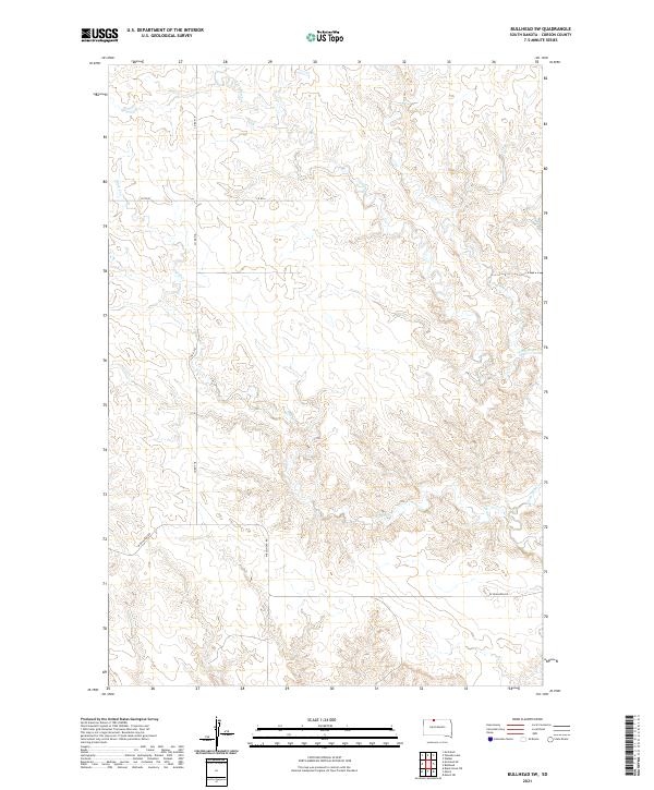 Bullhead SW topographic map thumbnail