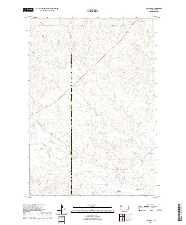 Camp Creek topographic map thumbnail