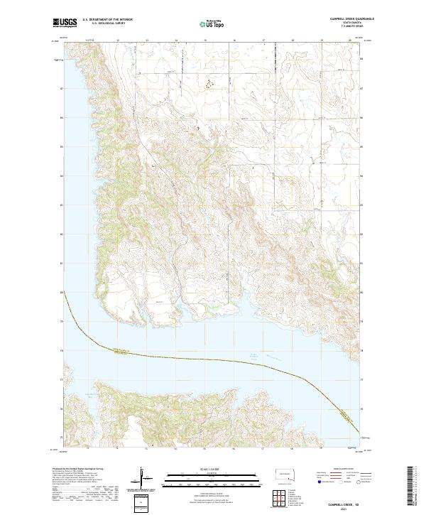 Campbell Creek topographic map thumbnail