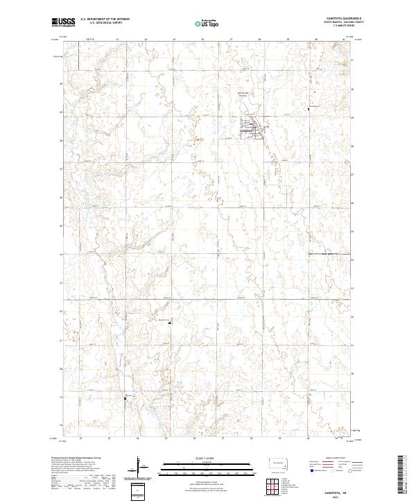 Canistota topographic map thumbnail