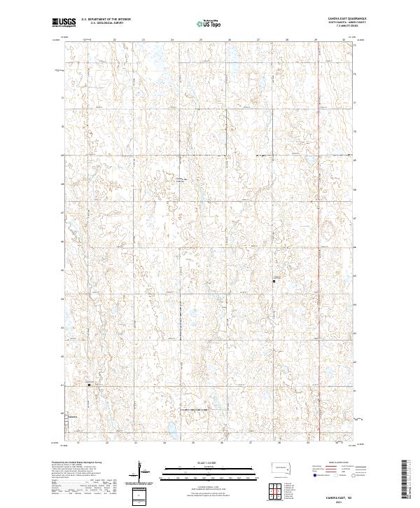 Canova East topographic map thumbnail