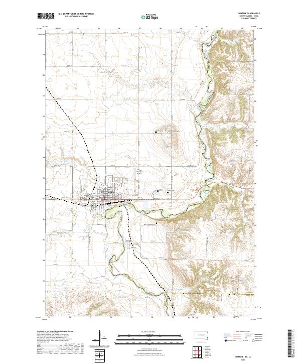 Canton topographic map thumbnail