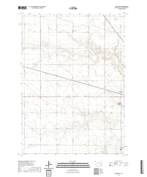 Canton SW topographic map thumbnail