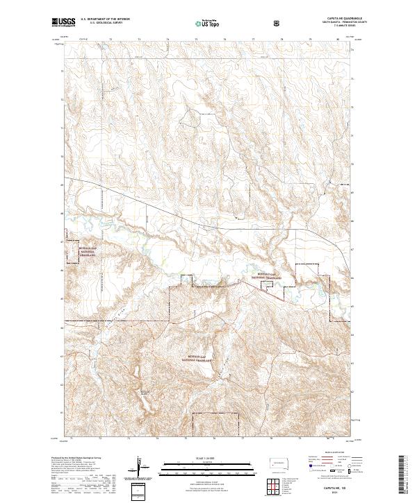 Caputa NE topographic map thumbnail