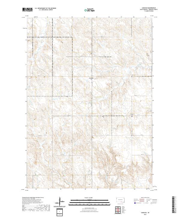 Carlock topographic map thumbnail