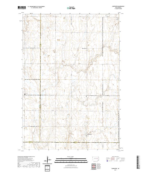 Carpenter topographic map thumbnail
