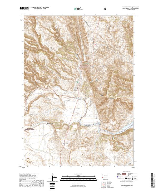 Cascade Springs topographic map thumbnail
