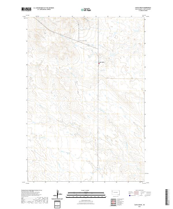 Castle Rock topographic map thumbnail