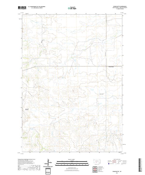 Cedar Butte topographic map thumbnail