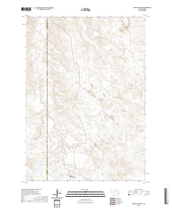Cedar Butte NW topographic map thumbnail