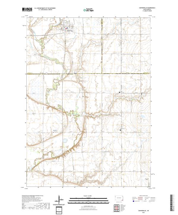 Centerville topographic map thumbnail