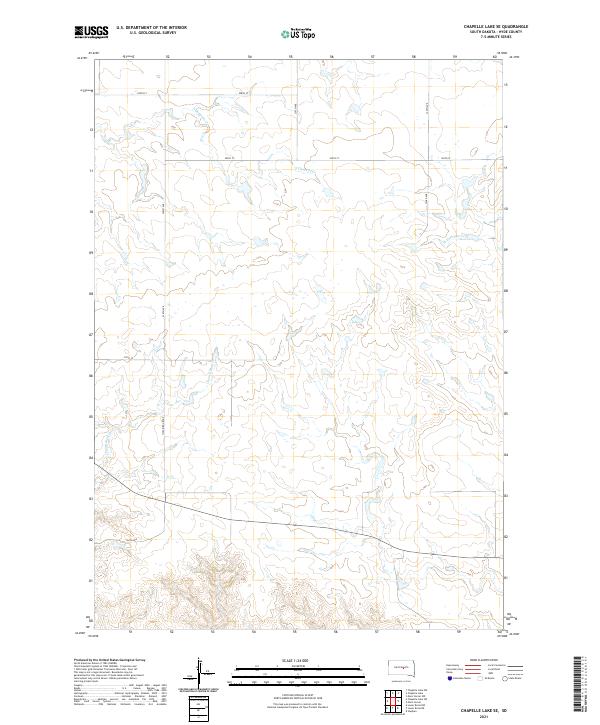 Chapelle Lake SE topographic map thumbnail