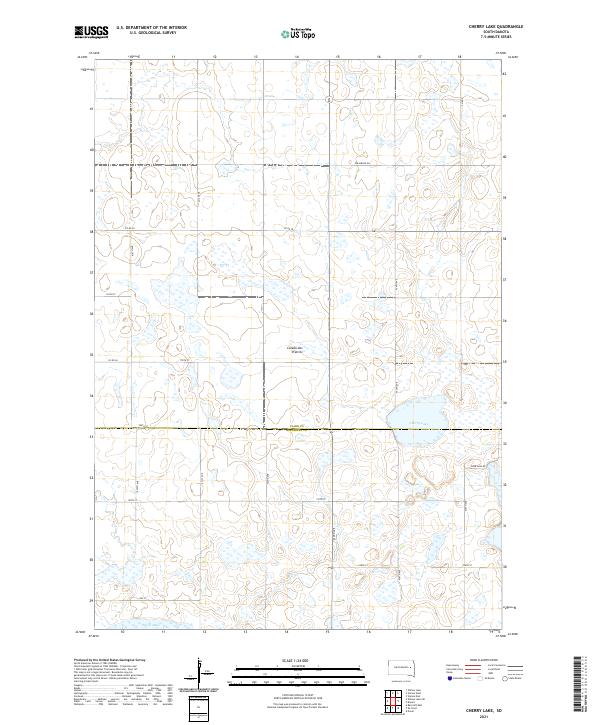 Cherry Lake topographic map thumbnail