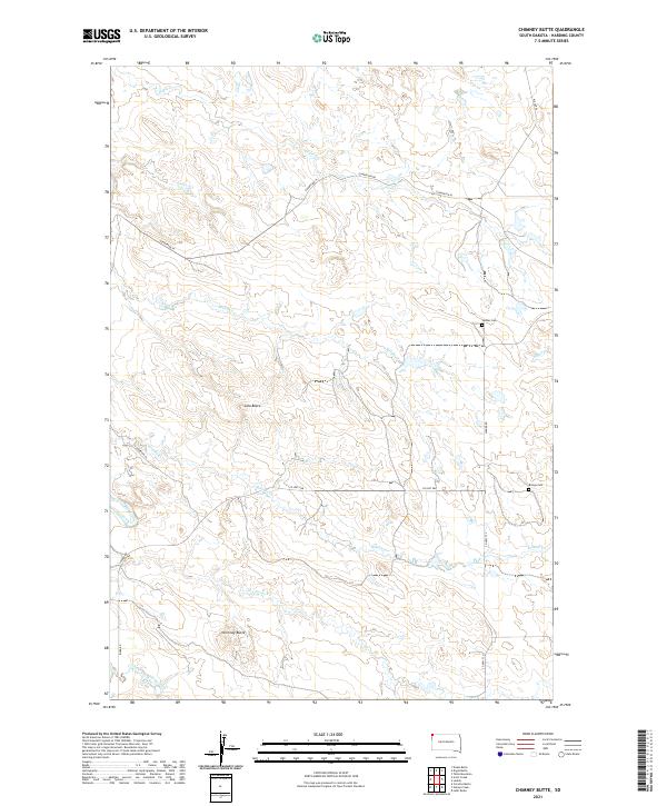Chimney Butte topographic map thumbnail