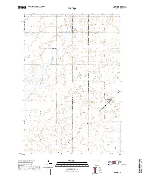 Claremont topographic map thumbnail