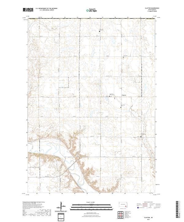 Clayton topographic map thumbnail