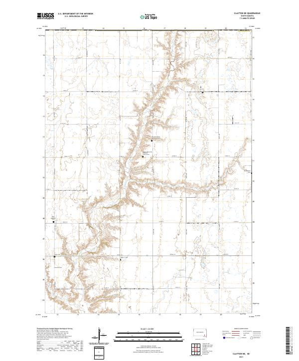 Clayton NE topographic map thumbnail
