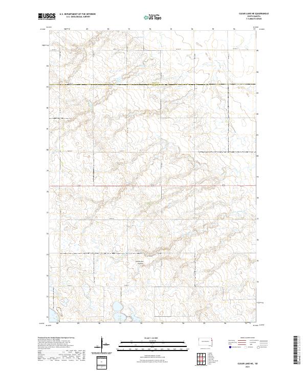 Clear Lake NE topographic map thumbnail