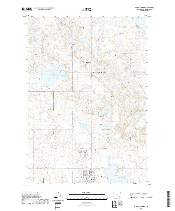 Clear Lake North topographic map thumbnail