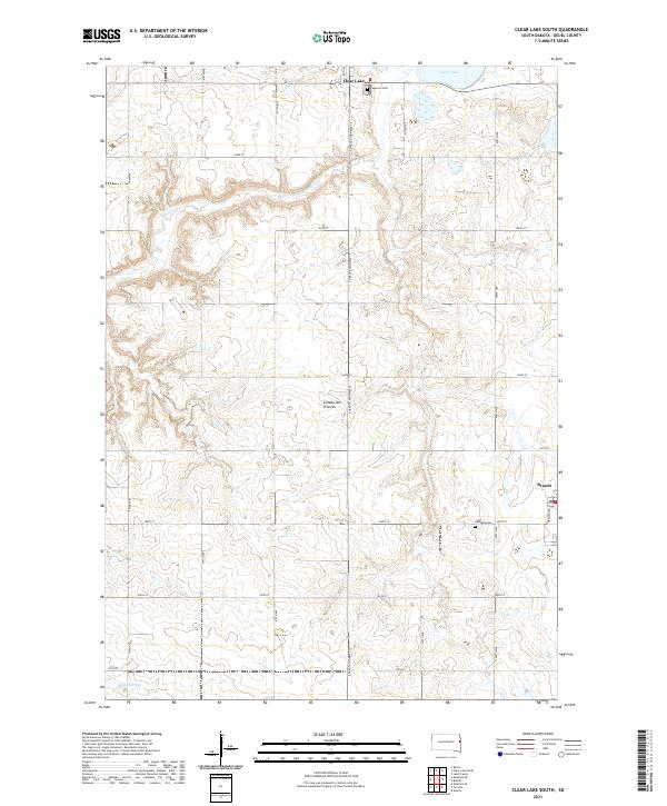 Clear Lake South topographic map thumbnail