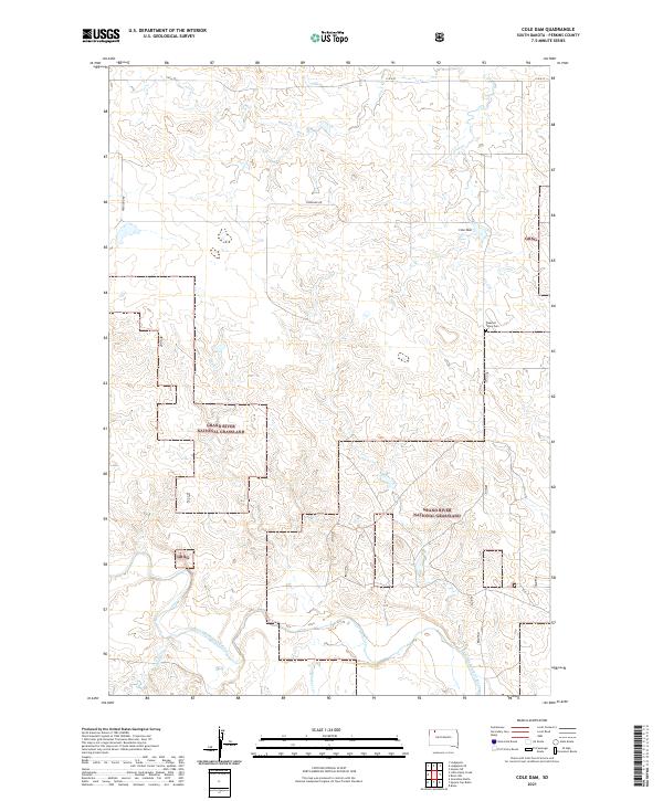 Cole Dam topographic map thumbnail