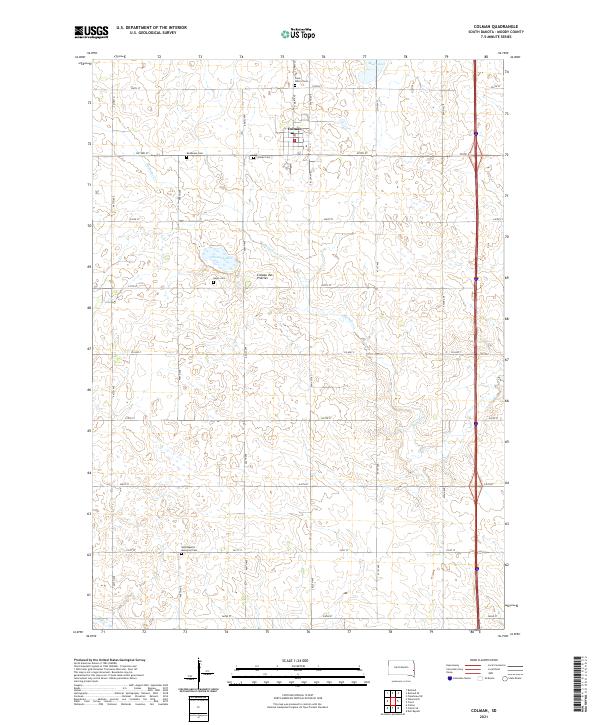 Colman topographic map thumbnail
