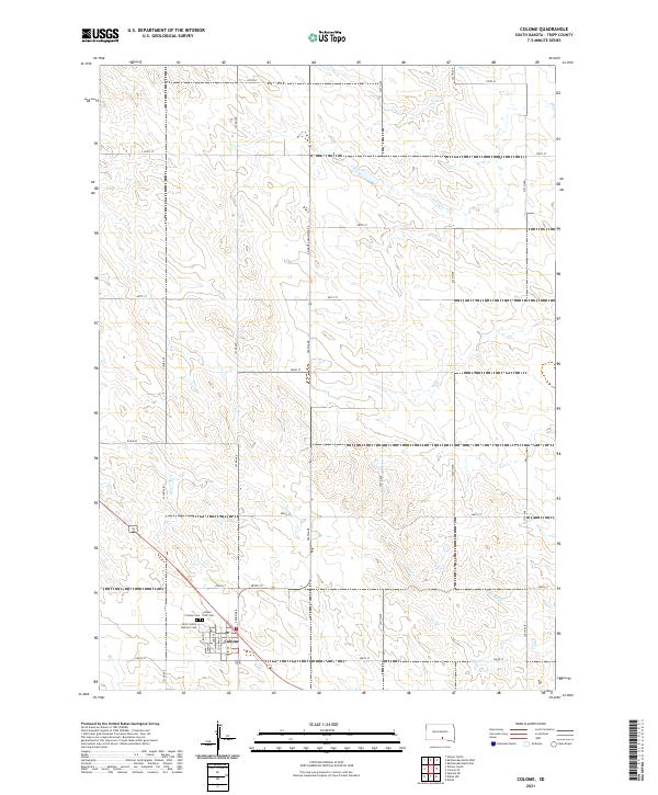 Colome topographic map thumbnail