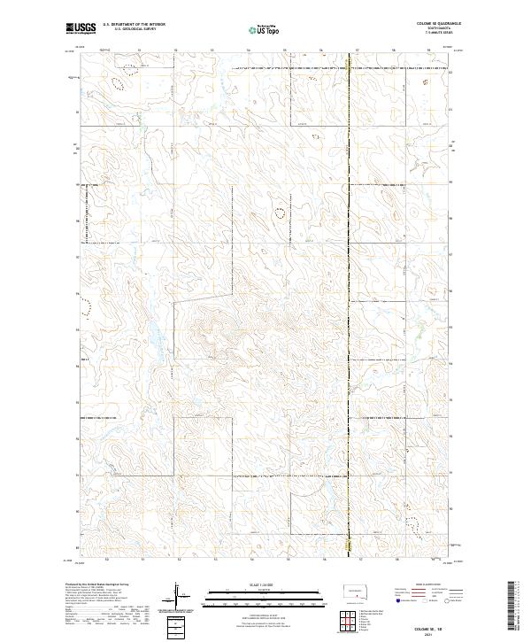 Colome SE topographic map thumbnail