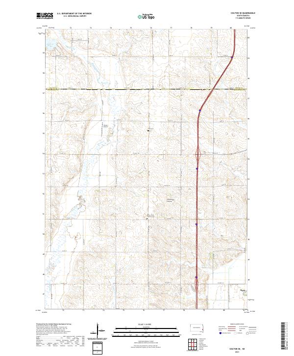 Colton SE topographic map thumbnail