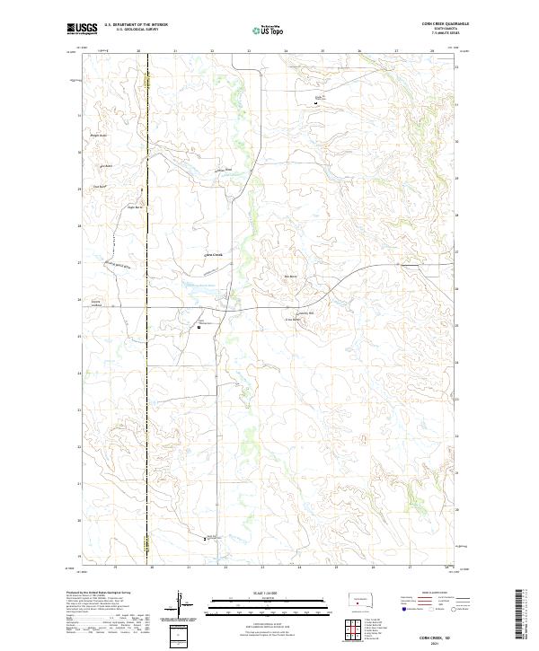 Corn Creek topographic map thumbnail