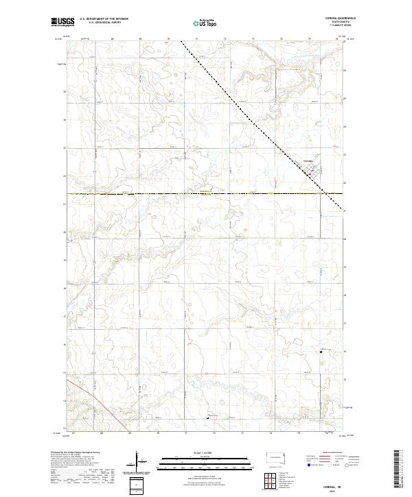 Corona topographic map thumbnail