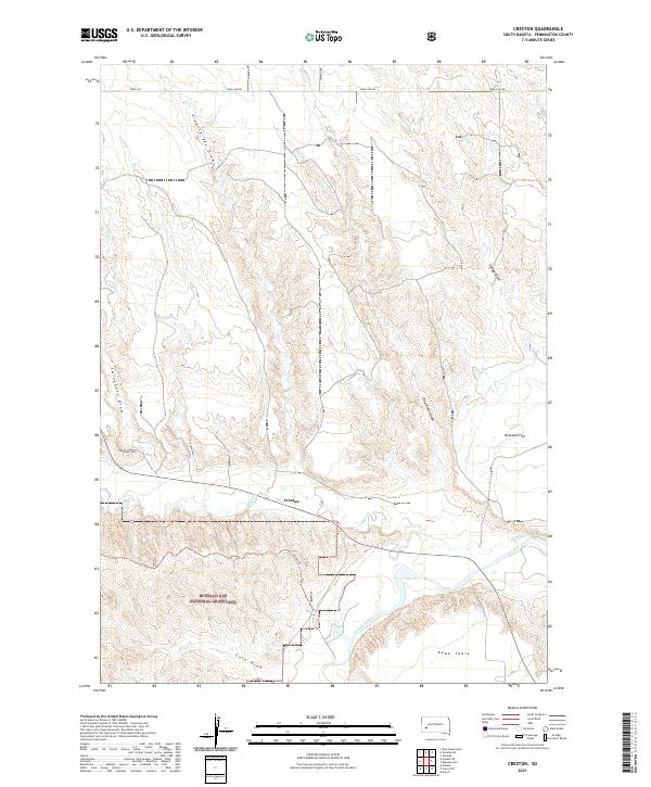 Creston topographic map thumbnail