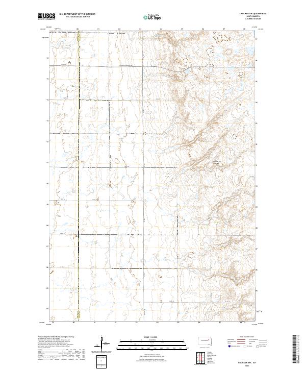 Crocker SW topographic map thumbnail