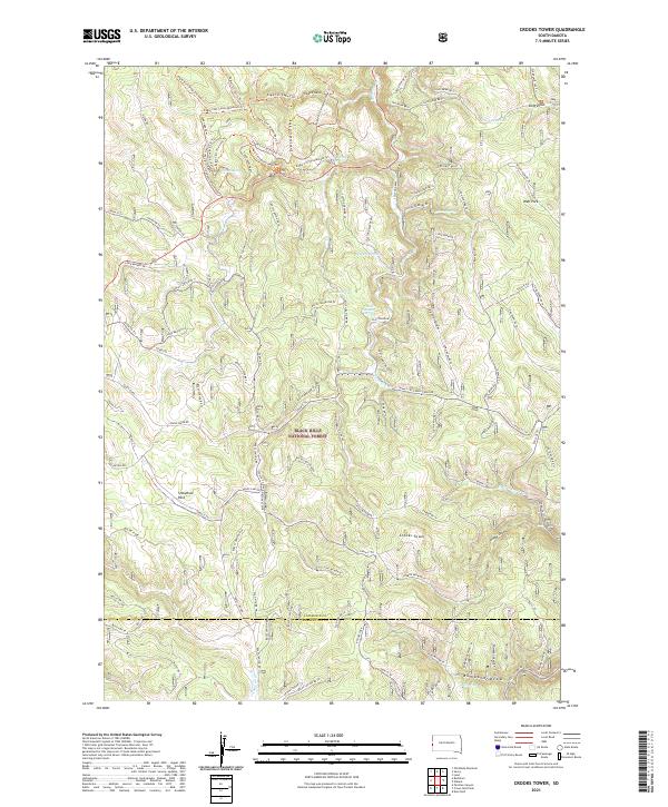Crooks Tower topographic map thumbnail