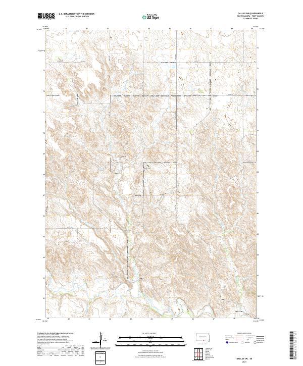 Dallas SW topographic map thumbnail