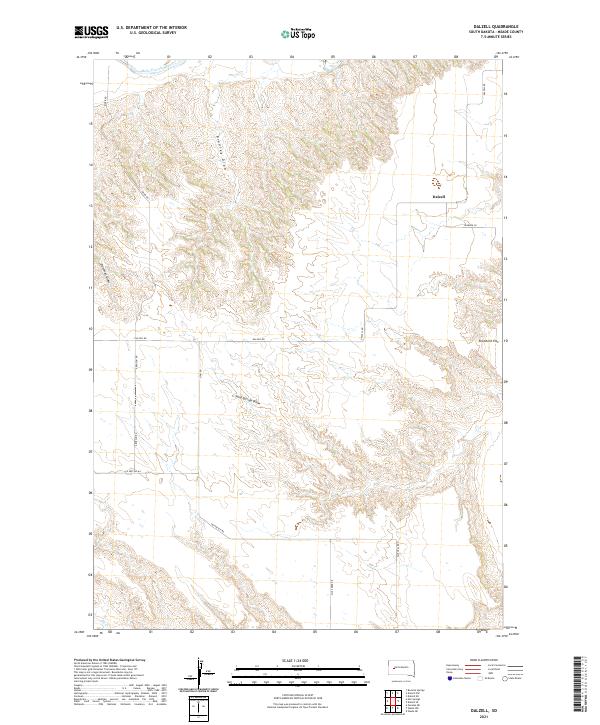 Dalzell topographic map thumbnail