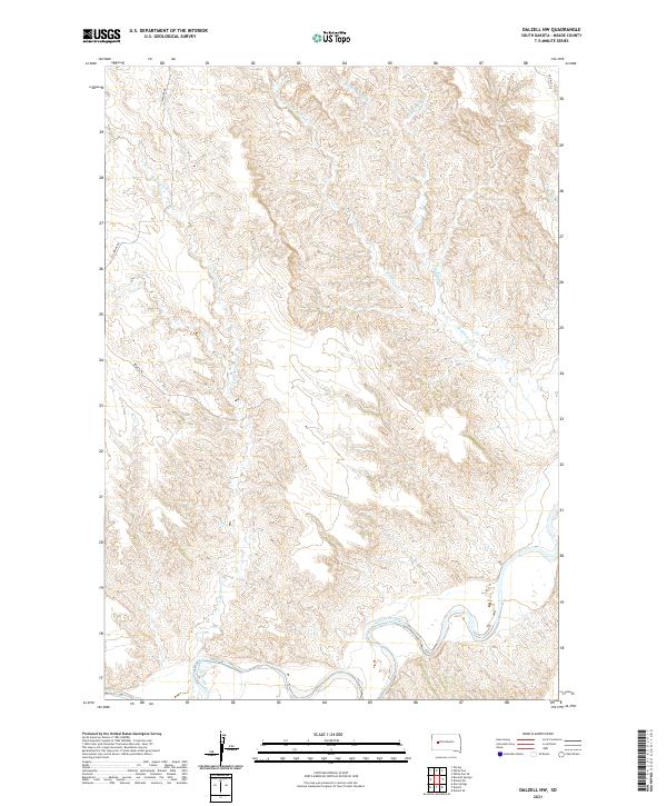 Dalzell NW topographic map thumbnail