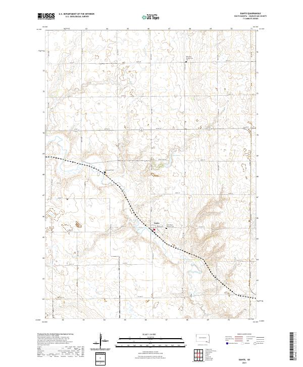 Dante topographic map thumbnail