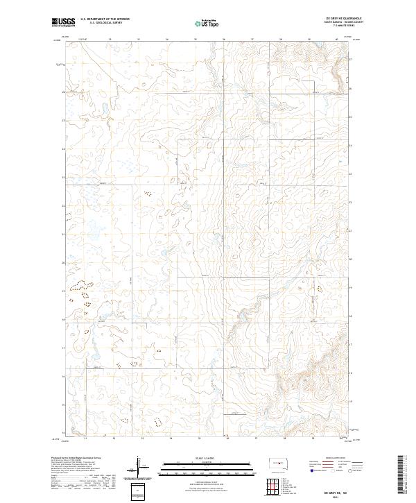 De Grey NE topographic map thumbnail