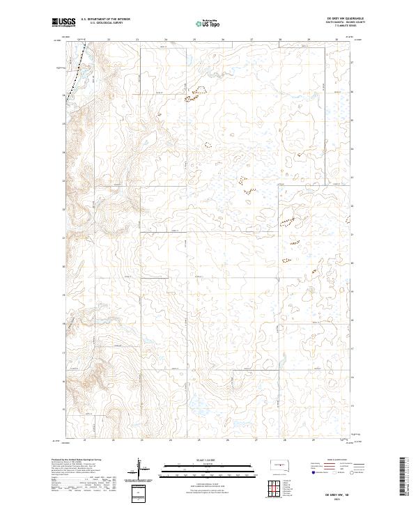 De Grey NW topographic map thumbnail